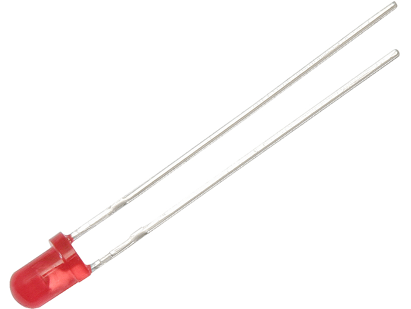 LED Diode - 3mm - Mat rood - Per stuk LED Diode - 3mm - Mat rood - Per stuk